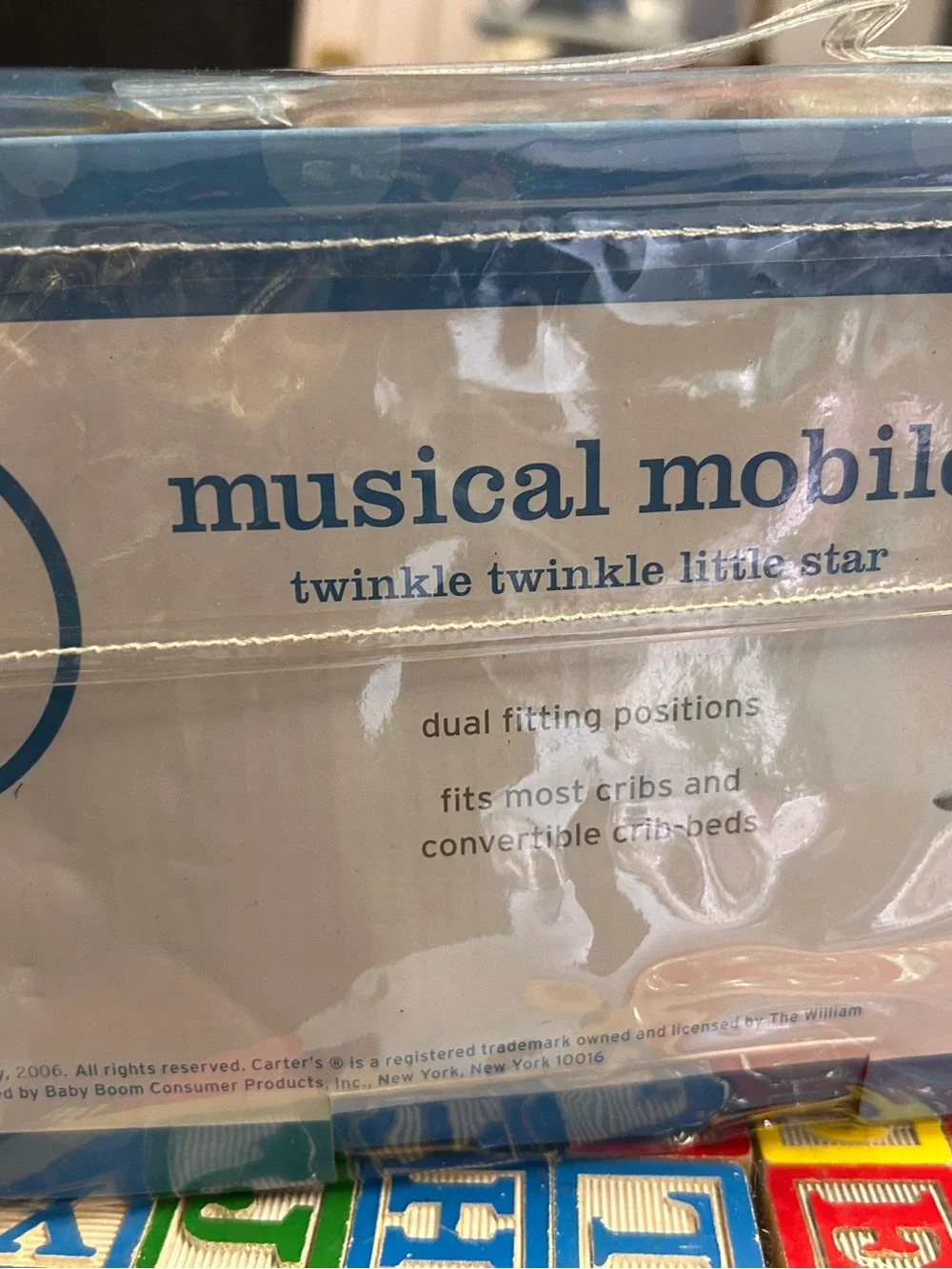 Carter's Blue and White Musical Mobile - Twinkle Twinkle Little Star